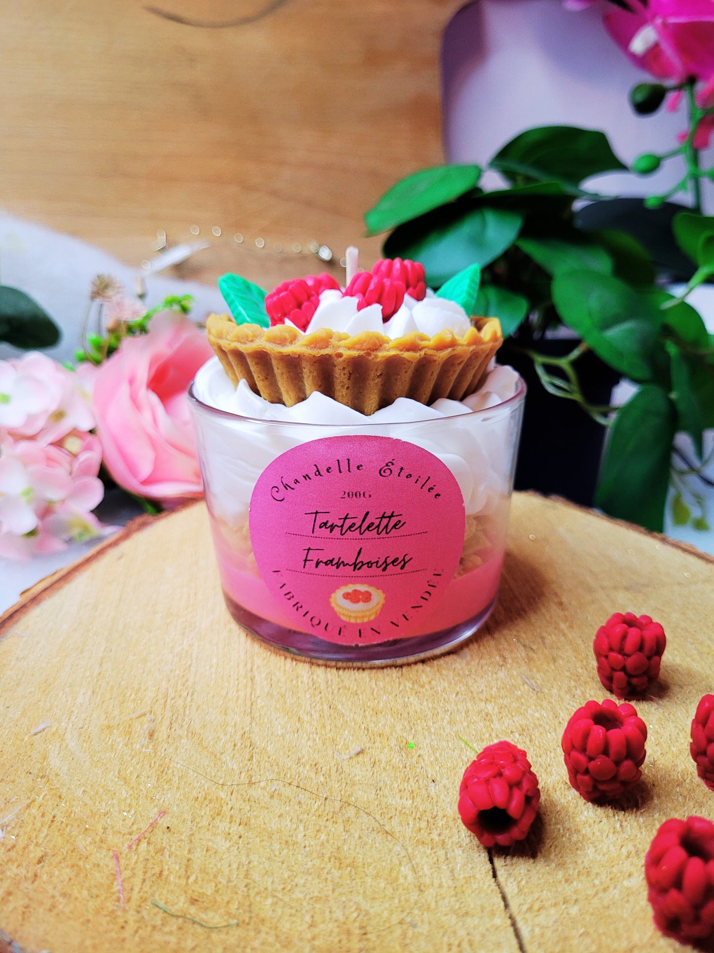 BOUGIE TARTELETTE FRAMBOISES