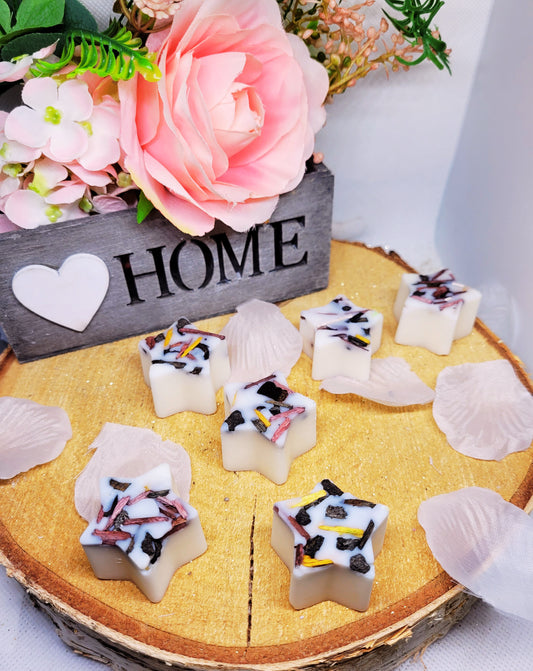 Fondant parfumée au bois de rose , avec de vrais copeaux de bois 